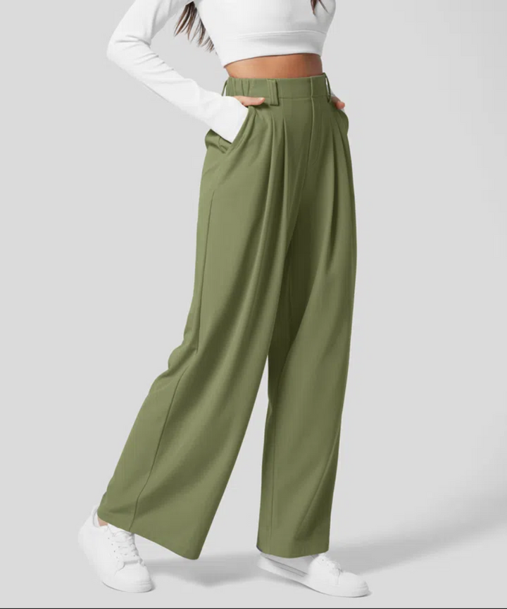 MAYLORA -  Stilvolle Hohe Taille Elastische Hose