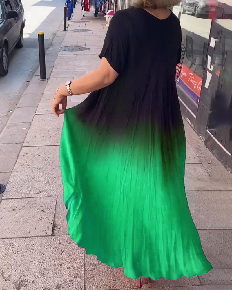Joan - Luftige Maxi-Sommerkleid mit Farbverlauf