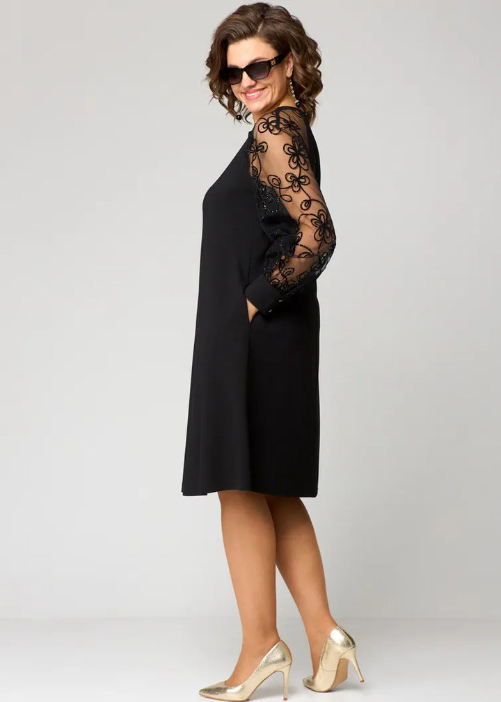 Elara - Elegantes Kleid mit Ärmeln