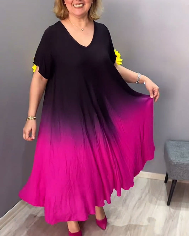 Joan - Luftige Maxi-Sommerkleid mit Farbverlauf