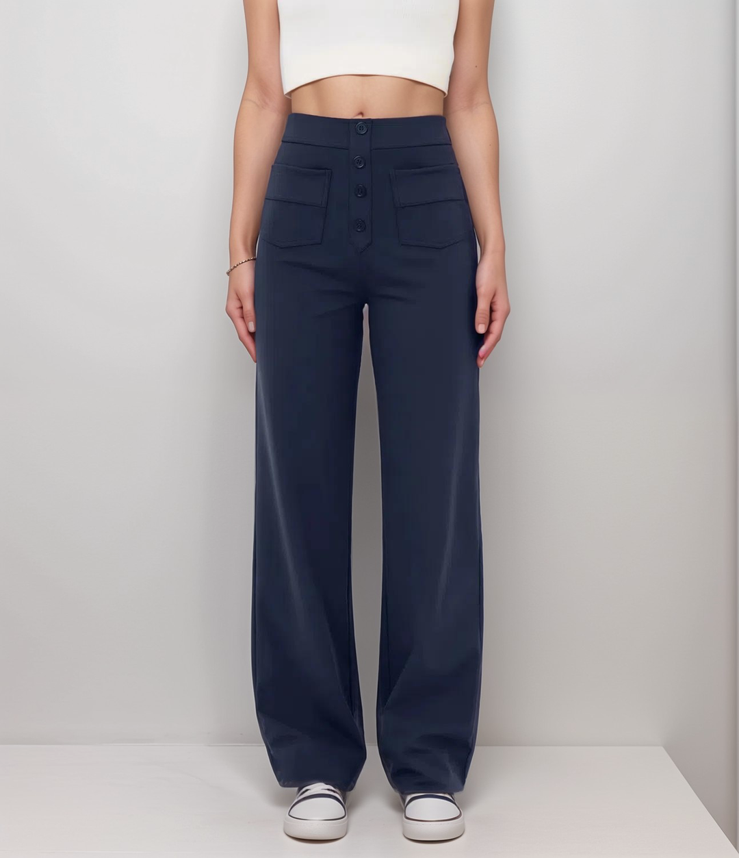 MAYLORA - Elastische Hose mit hoher Taille