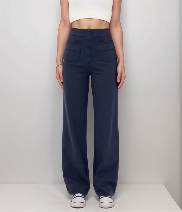 MAYLORA - Elastische Hose mit hoher Taille