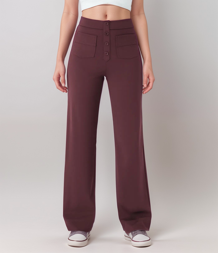 MAYLORA - Elastische Hose mit hoher Taille