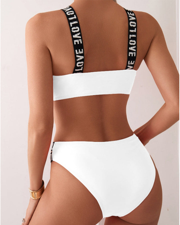 Zweiteiliges Bikini-Set mit Trägern