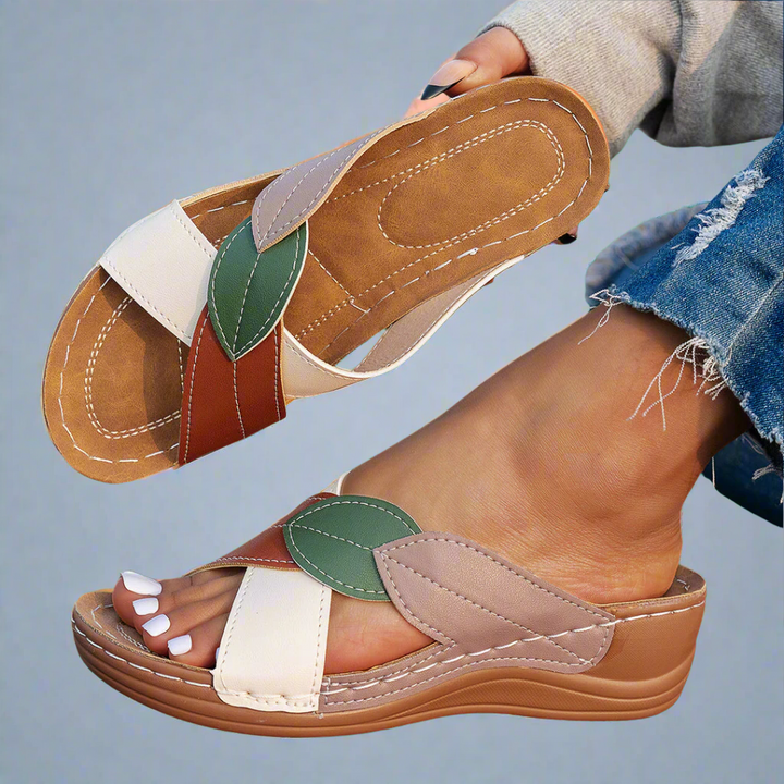Nina | Handcrafted Wedge Sandals Made from Premium Materials
