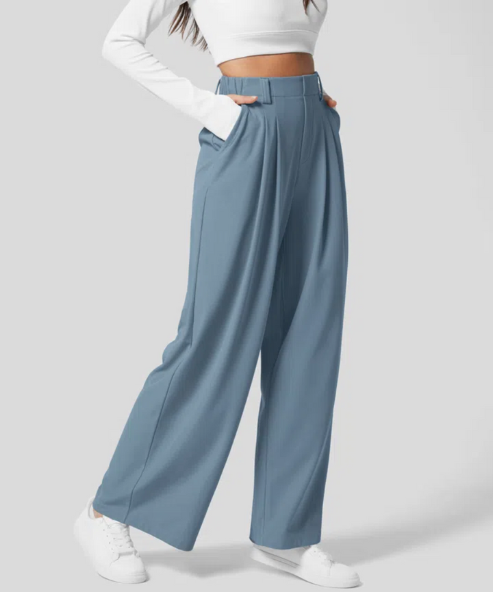 MAYLORA -  Stilvolle Hohe Taille Elastische Hose