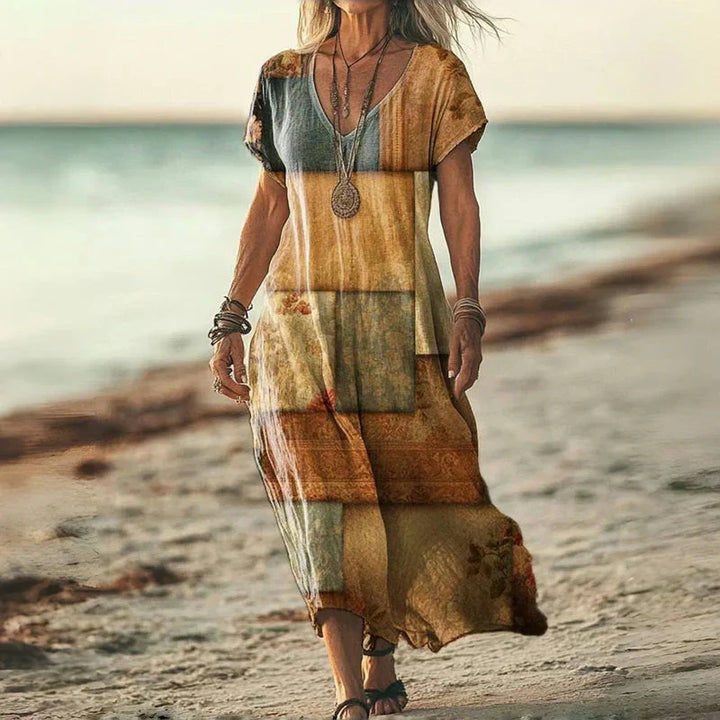 MAYLORA™ | Lässiges Batik-Maxikleid