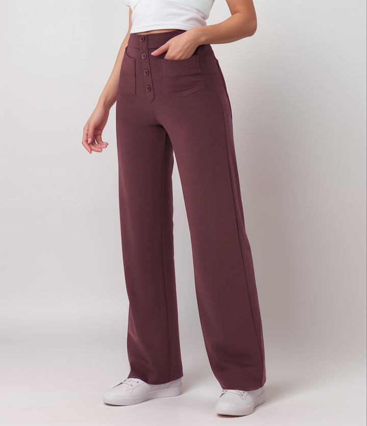MAYLORA - Elastische Hose mit hoher Taille