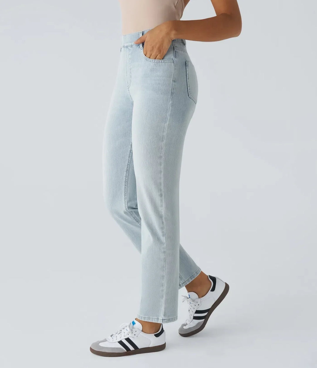 MAYLORA | Bequeme Hose mit Hohem Bund und Elastischem Material