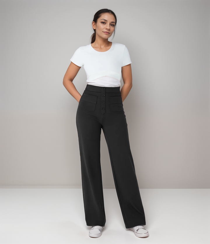 MAYLORA - Elastische Hose mit hoher Taille