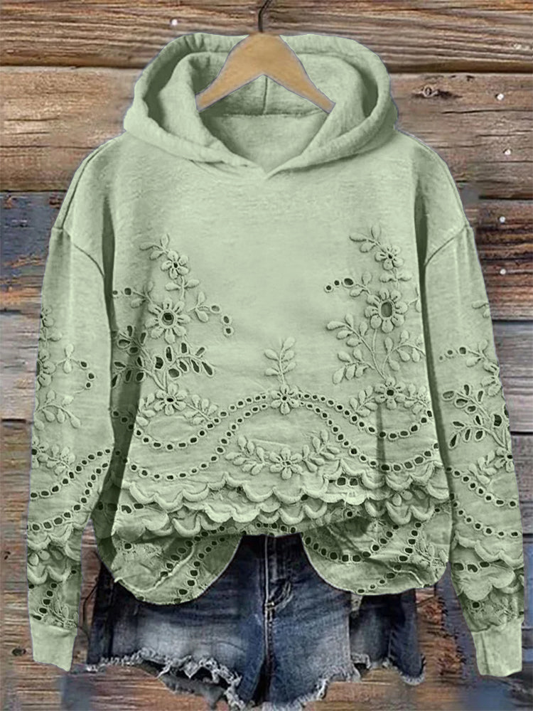 MAYLORA - Retro Printed Hoodie