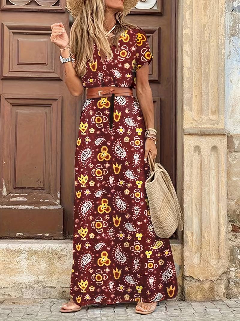 Kate - Elegantes Kleid mit Puffärmeln und Faltenwurf