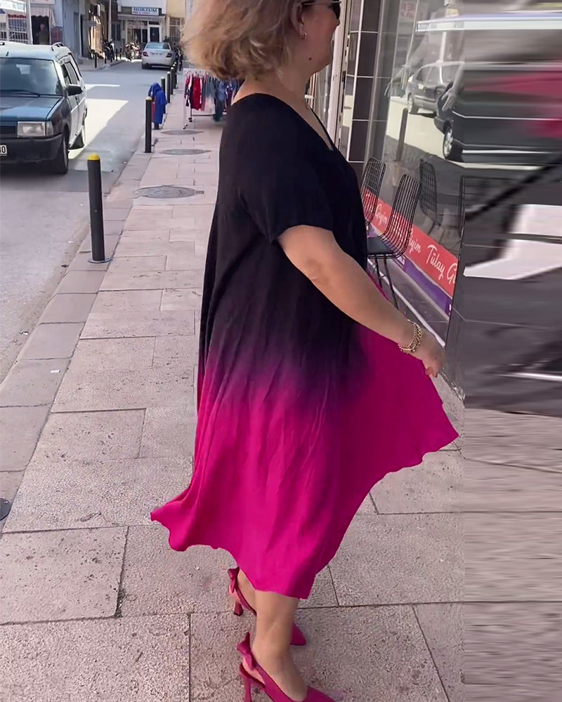 Joan - Luftige Maxi-Sommerkleid mit Farbverlauf