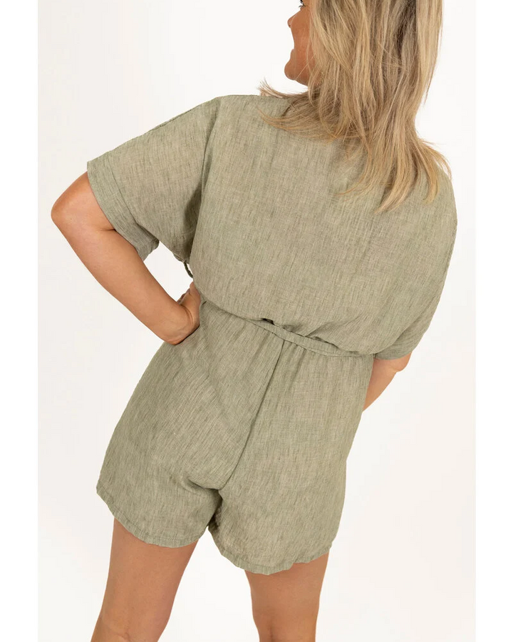 MAYLORA - Verona Leinen Playsuit