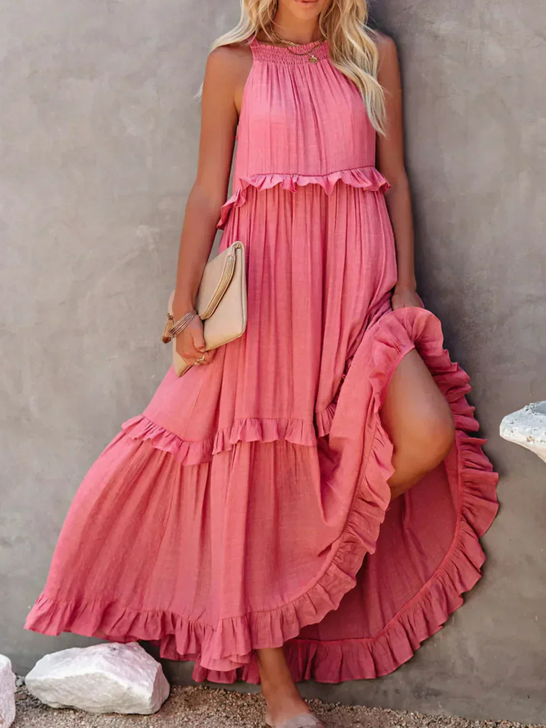 Landry - Ärmelloses Kleid mit stilvollen Rüschen