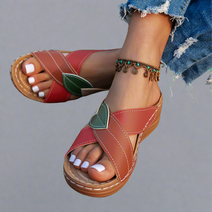 Nina | Handcrafted Wedge Sandals Made from Premium Materials