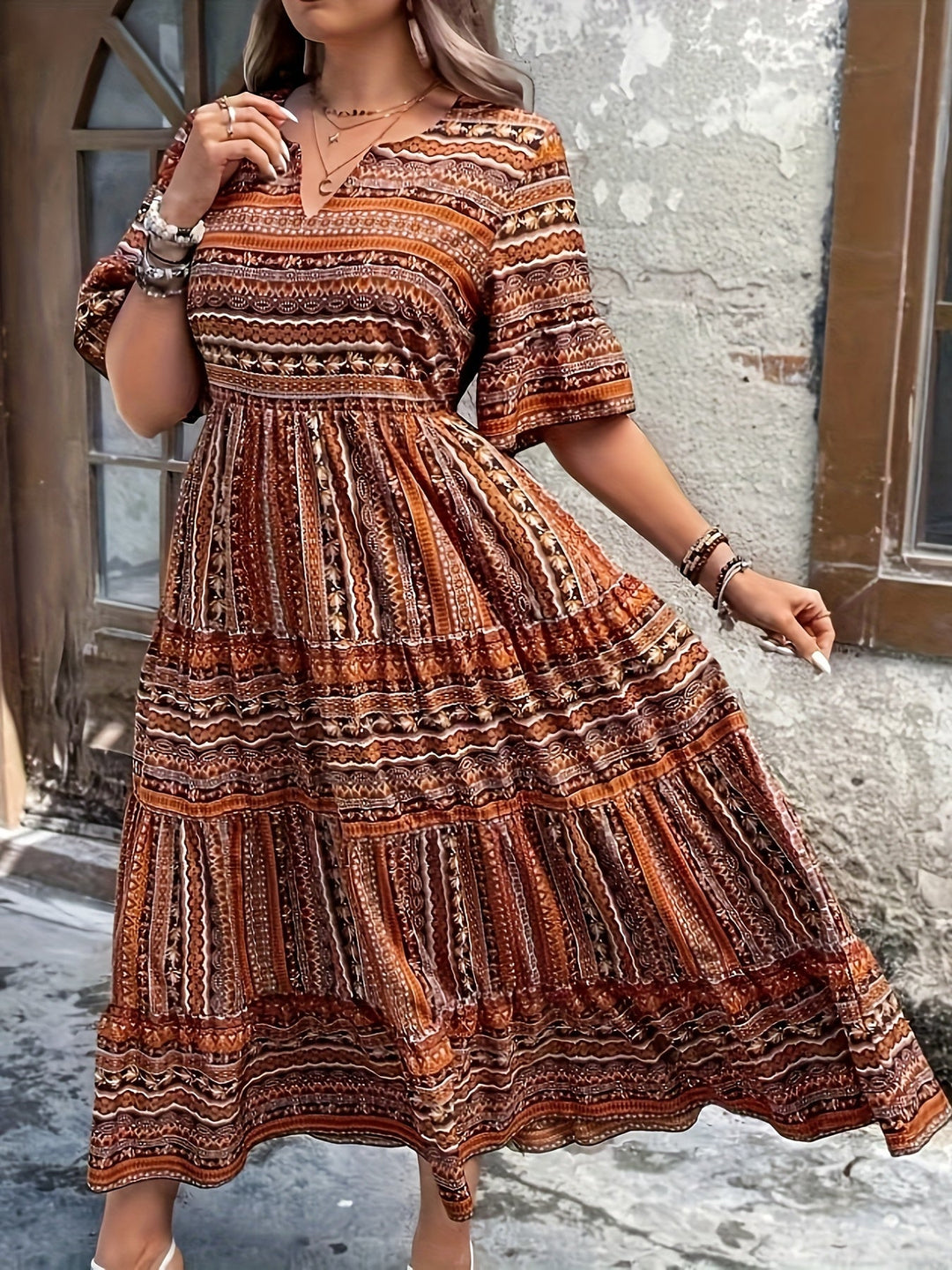 Mandy | Multicolor Kleid in Übergrößen