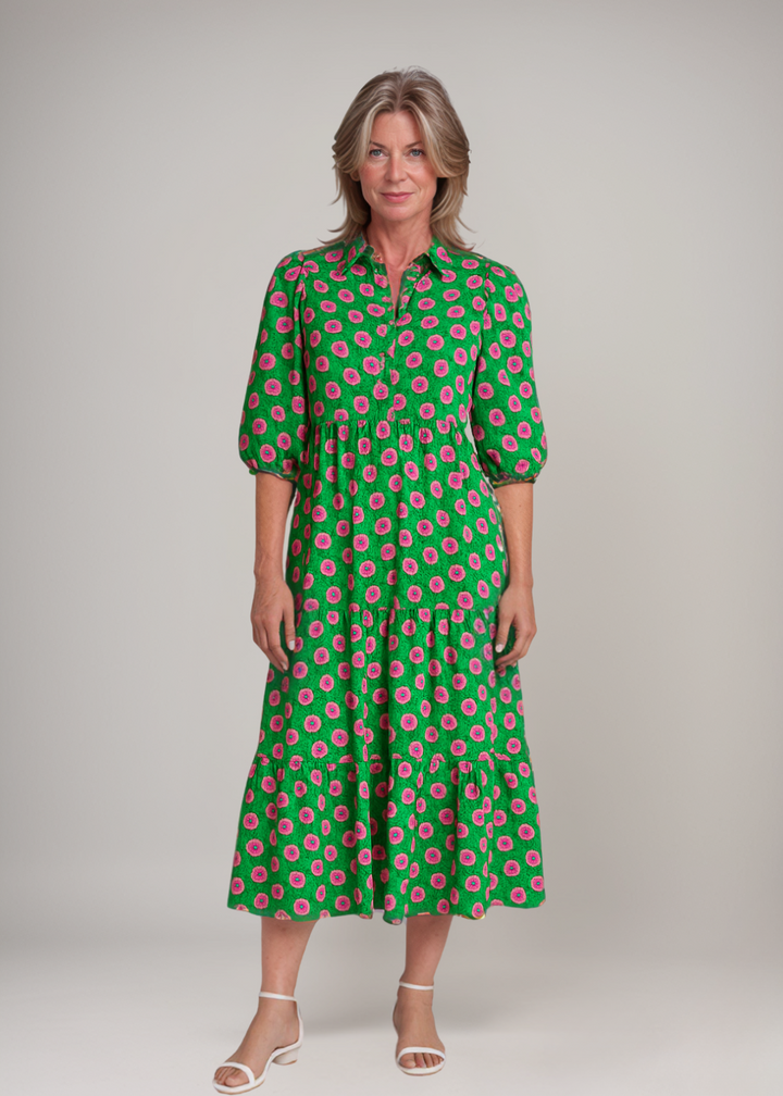 MAYLORA™ | Luftiges Blumen-Kleid mit Rosendesign