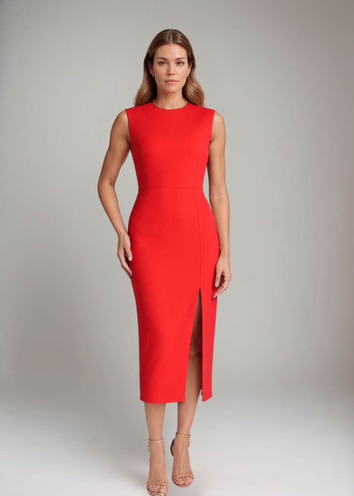 MAYLORA™ | Stilvolles Ärmelloses Midi-Kleid