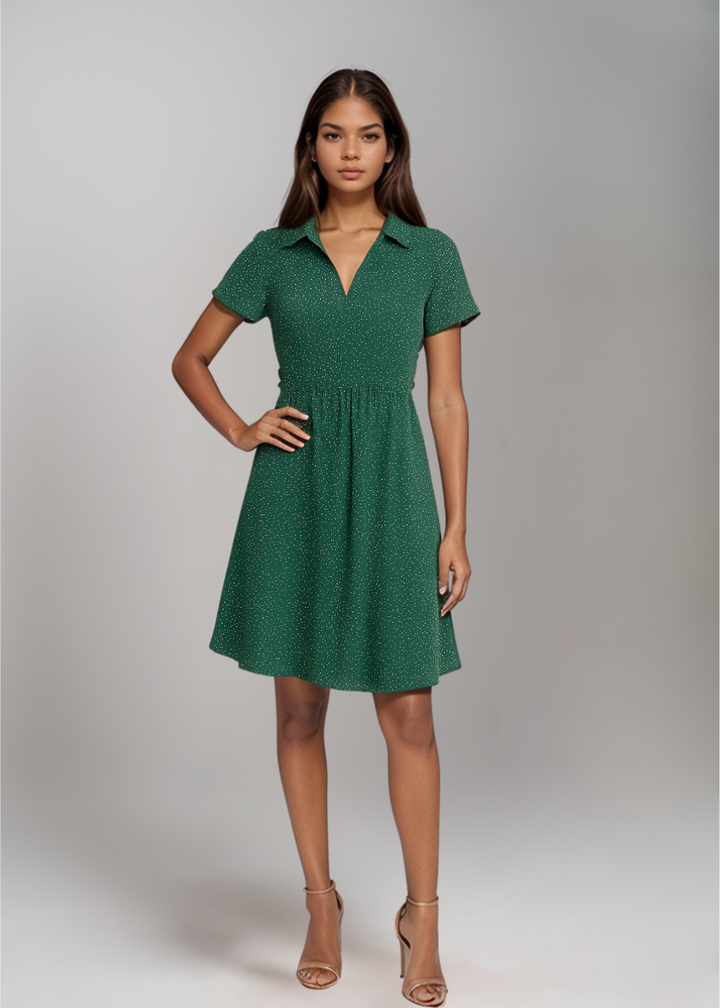 MAYLORA™ | Leichtes Mini-Punkte Kleid