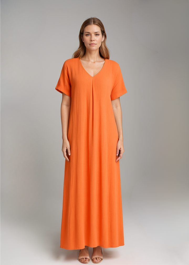 MAYLORA™ | Bequeme Midi-Kleid im entspannten Schnitt