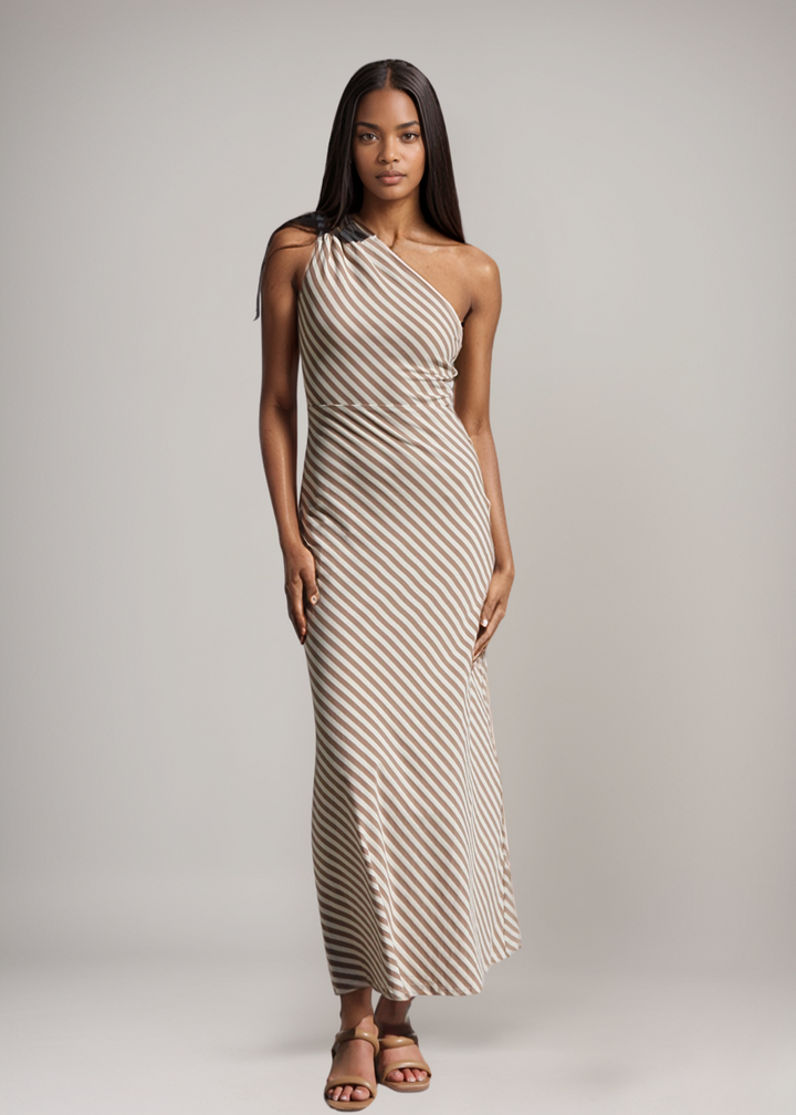 MAYLORA™ | Stilvolles gestreiftes Sommerkleid