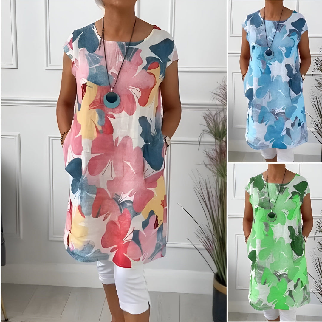 MAYLORA™ | Legere Tunika mit Blumenmuster