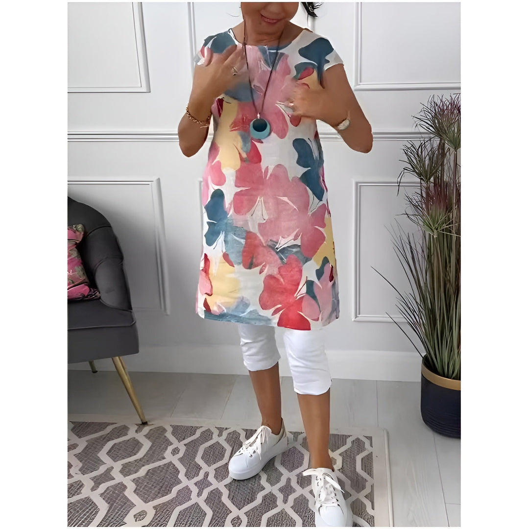 MAYLORA™ | Legere Tunika mit Blumenmuster