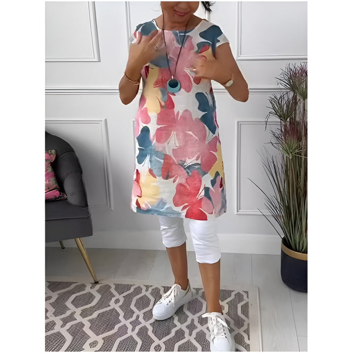 MAYLORA™ | Legere Tunika mit Blumenmuster