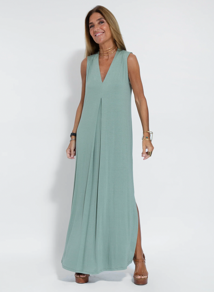 Kendall - Einfarbiges Maxikleid für den Sommer