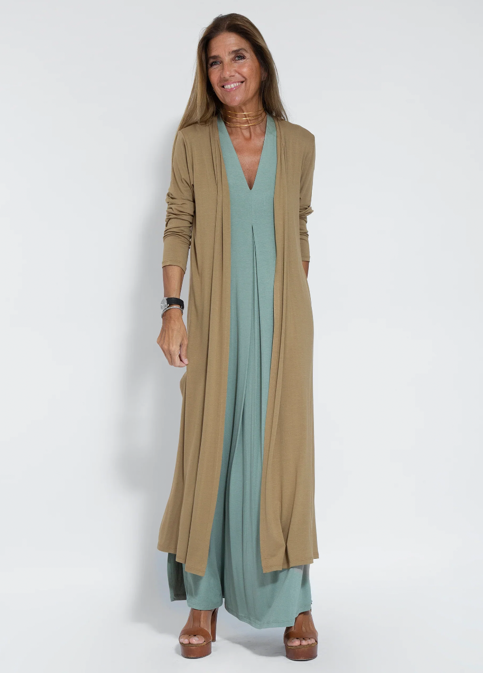 Kendall - Einfarbiges Maxikleid für den Sommer