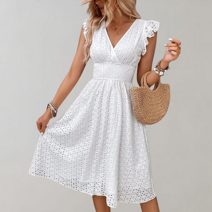 Eira - Elegantes Stretch-Midi-Kleid