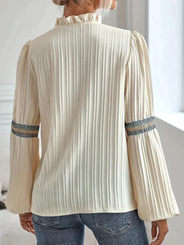 Valerie™ - Elegante V-Ausschnitt Bluse