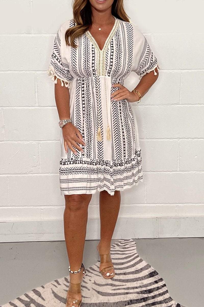 Aurélia – Vintage Boho Kleid im Ethno-Stil