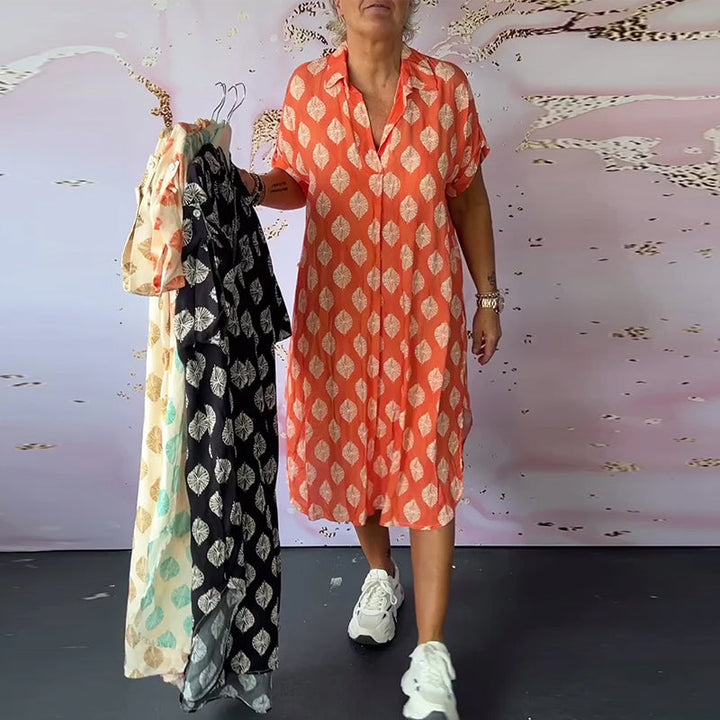 MAYLORA™ | Luftige Bluse im Hemd-Stil