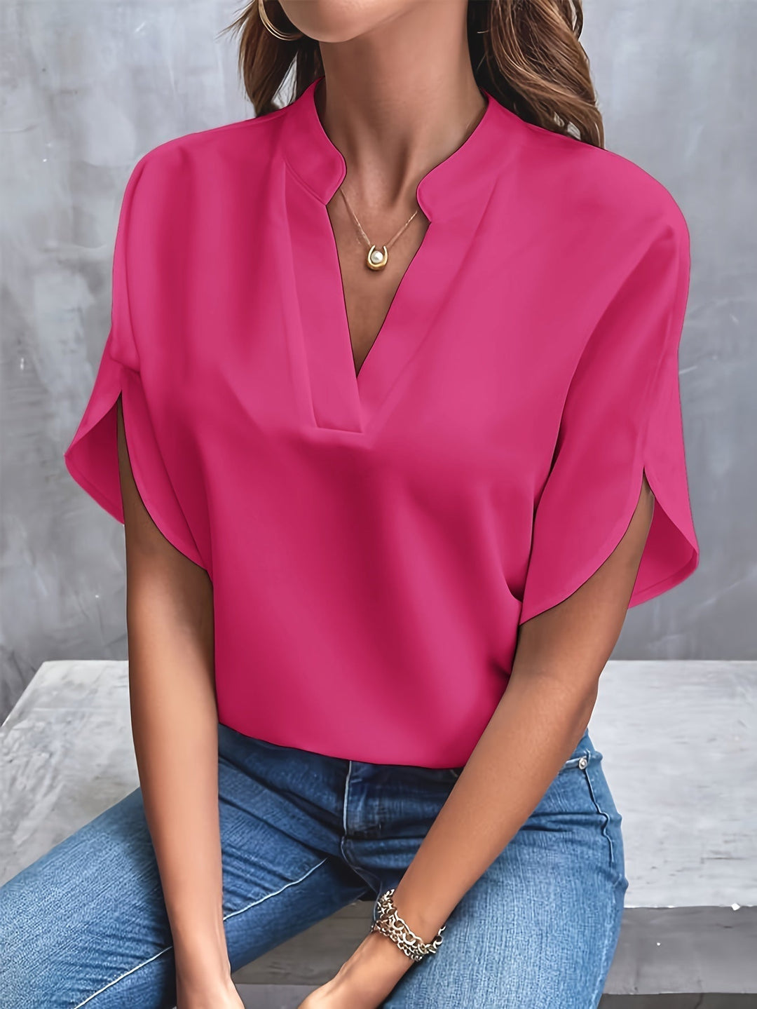 Mina™ - Elegante und Luxuriöse Damenbluse