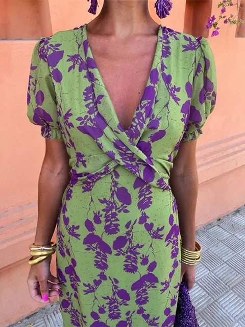MAYLORA™ | Bohemian-Style Wrap Dress