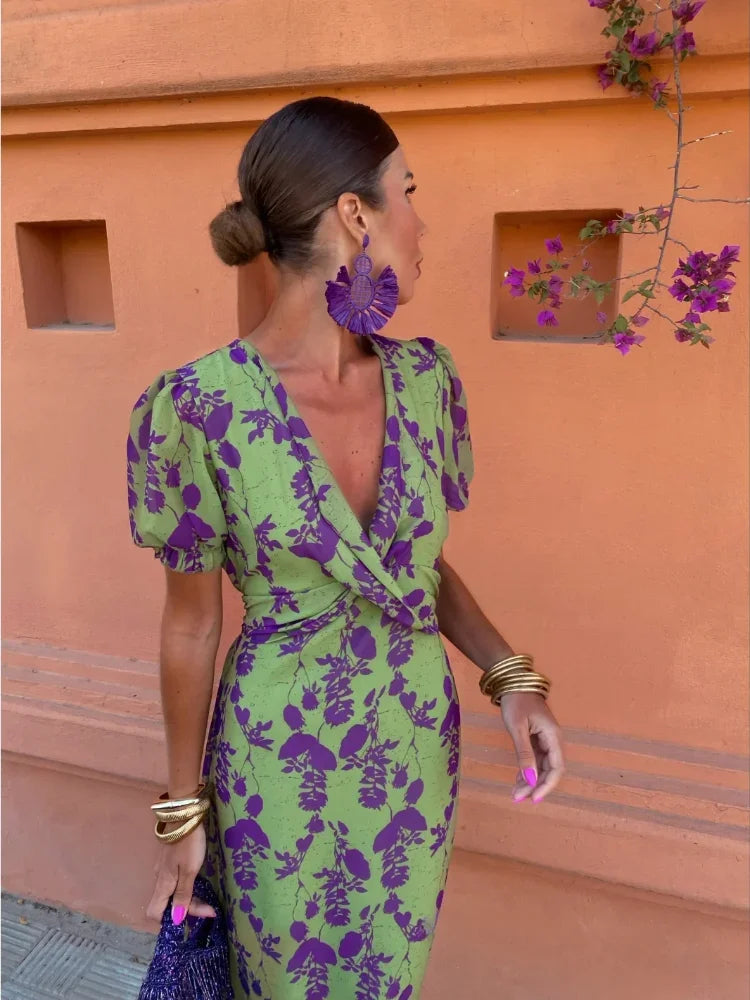 MAYLORA™ | Bohemian-Style Wrap Dress