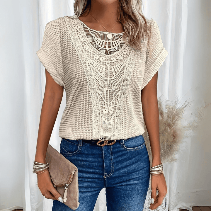 MAYLORA – Stilvolle Leinenbluse inspiriert von Ibiza
