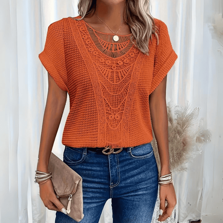 MAYLORA – Stilvolle Leinenbluse inspiriert von Ibiza