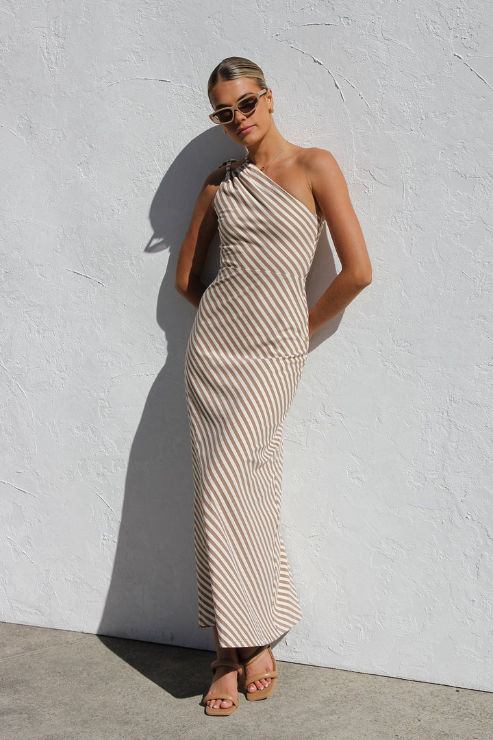 MAYLORA™ | Stilvolles gestreiftes Sommerkleid