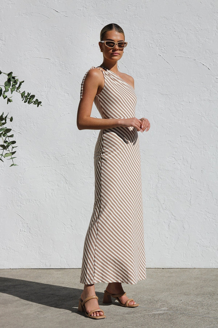 MAYLORA™ | Stilvolles gestreiftes Sommerkleid