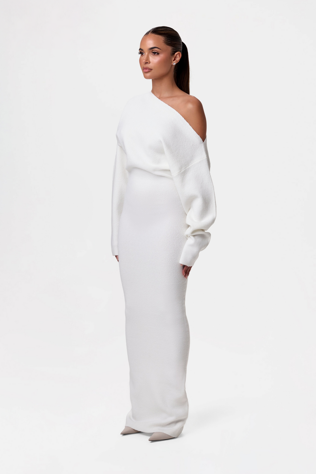 MAYLORA™ | Ärmelloses Strick-Maxikleid