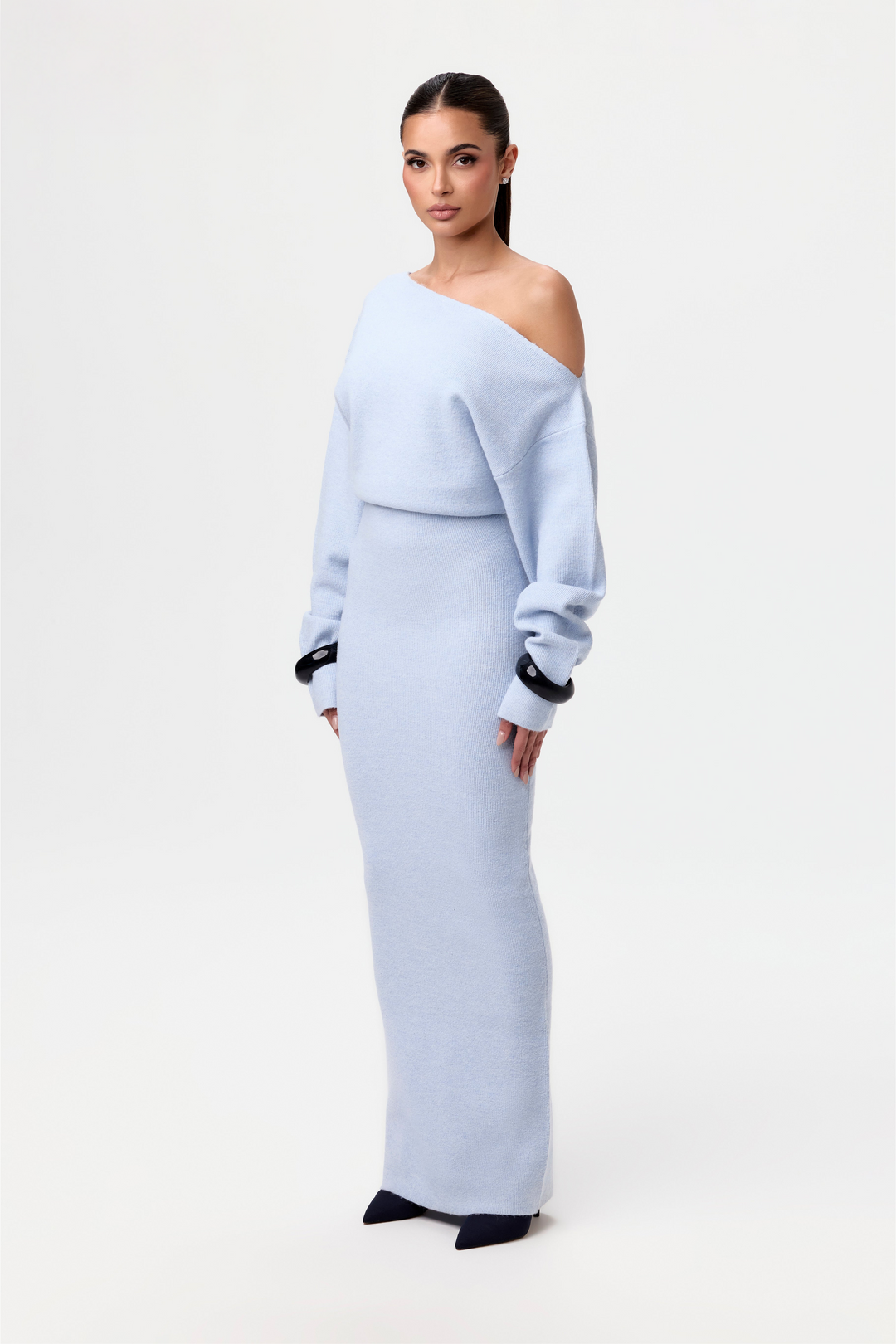 MAYLORA™ | Ärmelloses Strick-Maxikleid