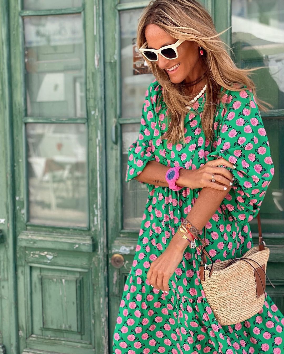 MAYLORA™ | Luftiges Blumen-Kleid mit Rosendesign