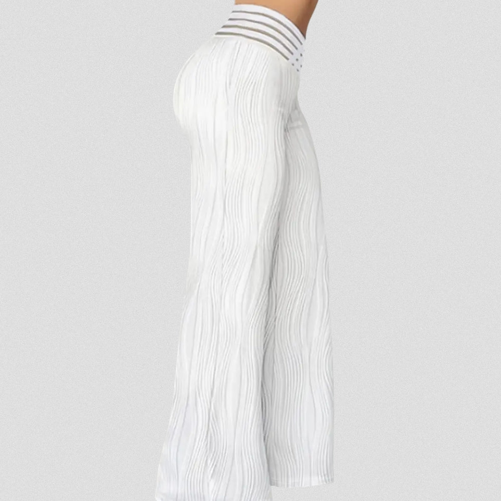 MAYLORA – Elegante Plissé Hose Mit Streifenbund