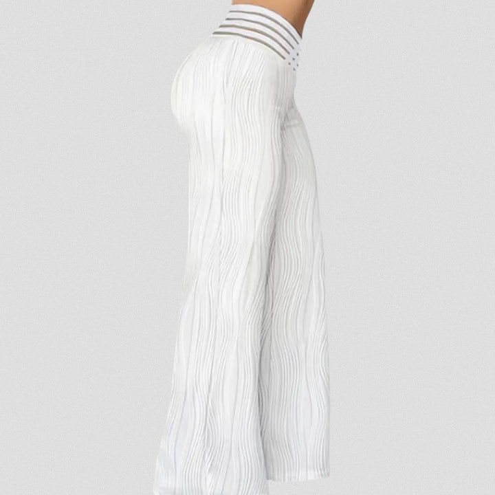 MAYLORA – Elegante Plissé Hose Mit Streifenbund