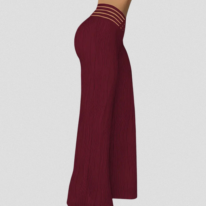 MAYLORA – Elegante Plissé Hose Mit Streifenbund