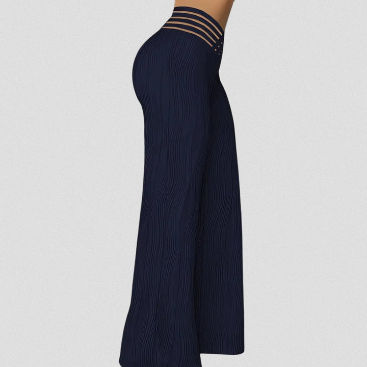 MAYLORA – Elegante Plissé Hose Mit Streifenbund