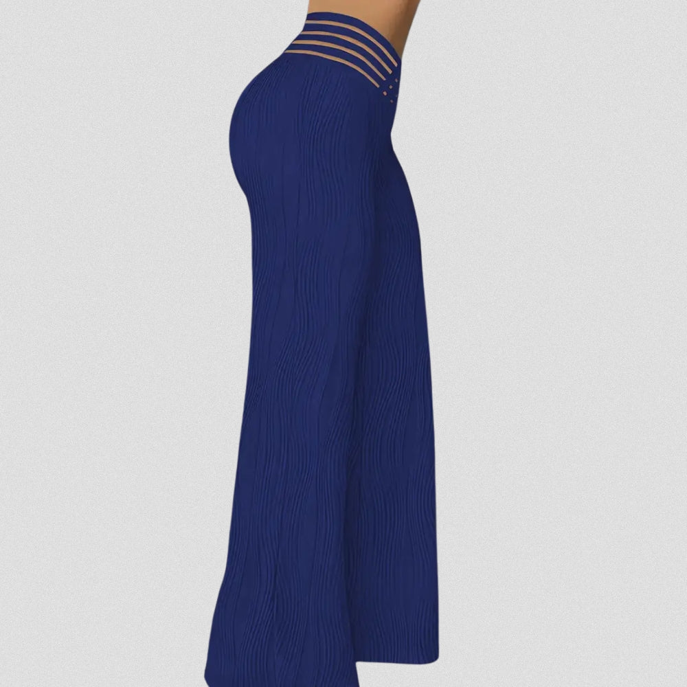 MAYLORA – Elegante Plissé Hose Mit Streifenbund
